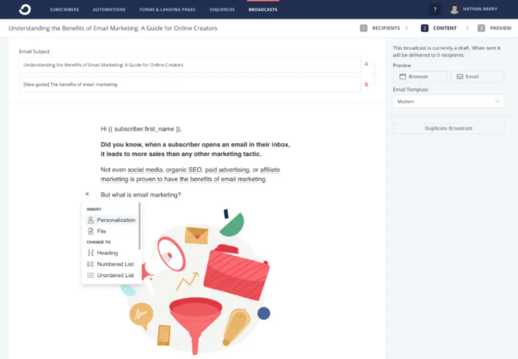convertkit-email-marketing