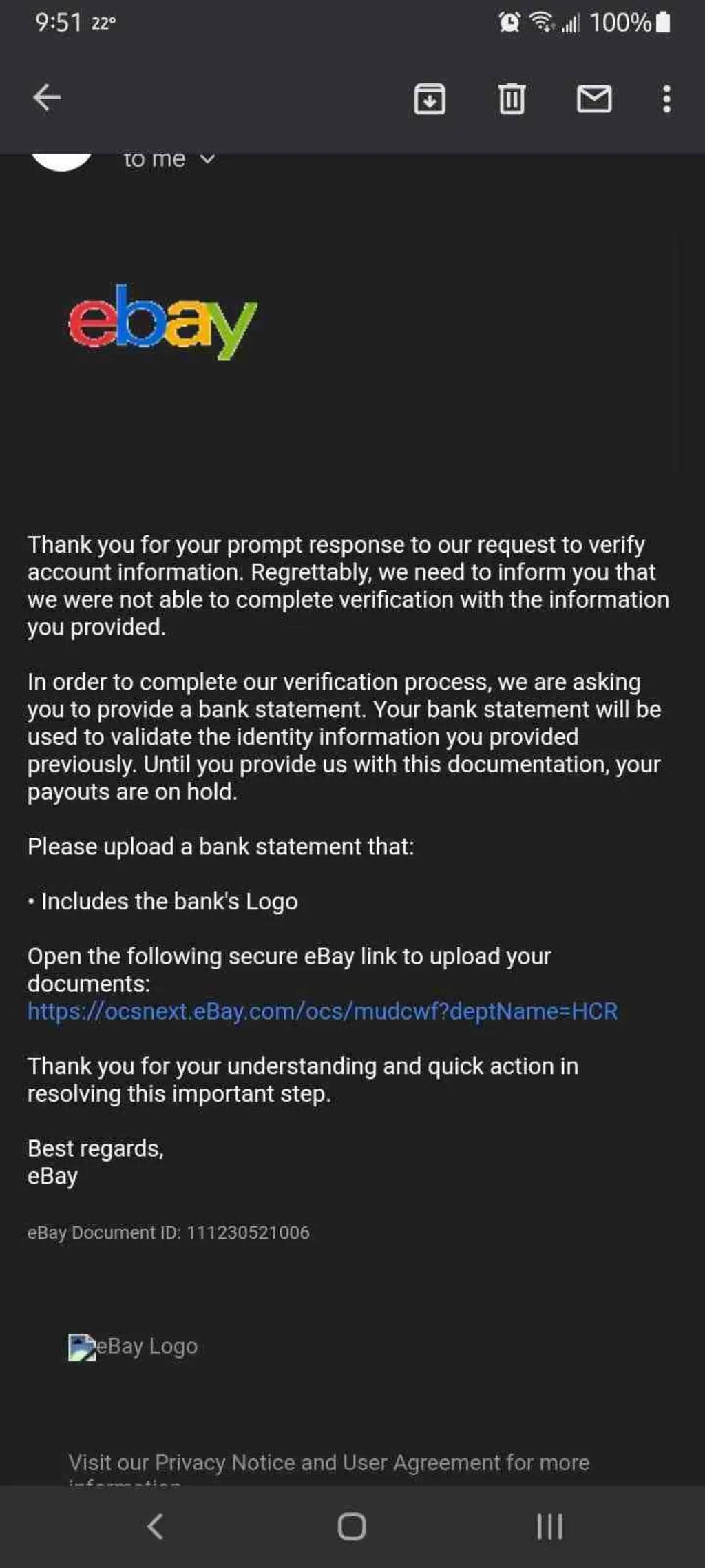 Can eBay force a refund?