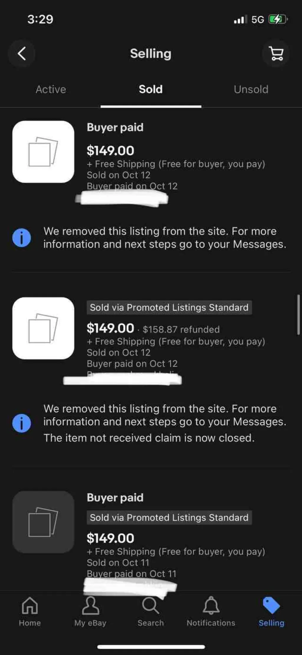Can eBay take money from your bank account?