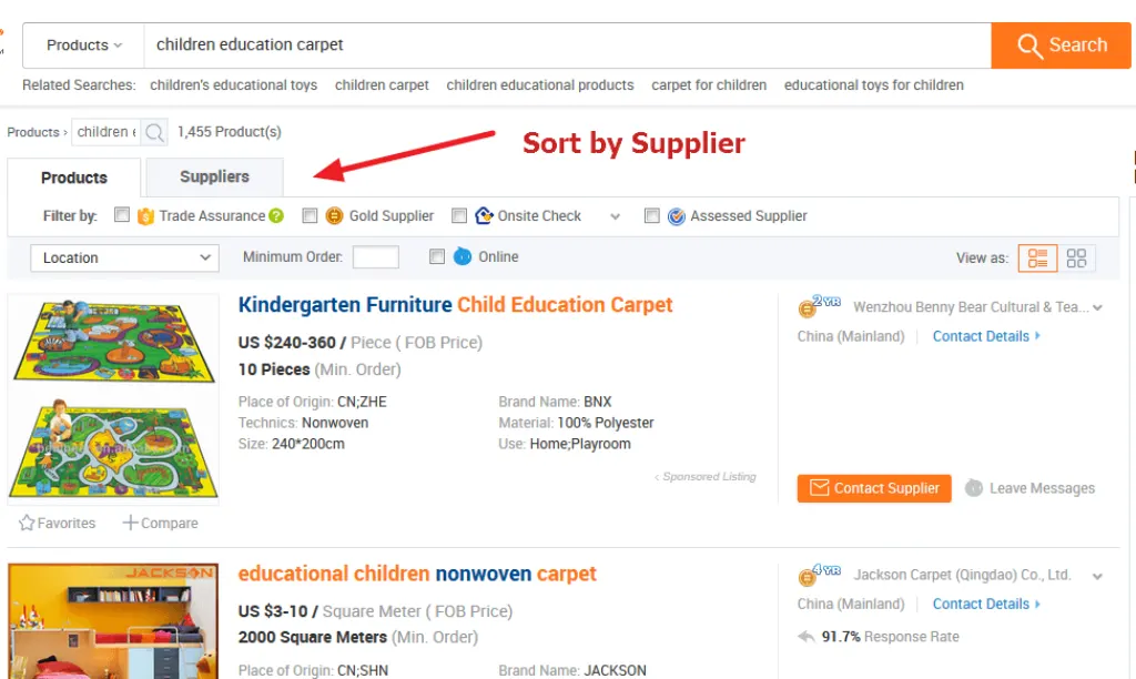 Comment contacter un fournisseur sur Alibaba ?