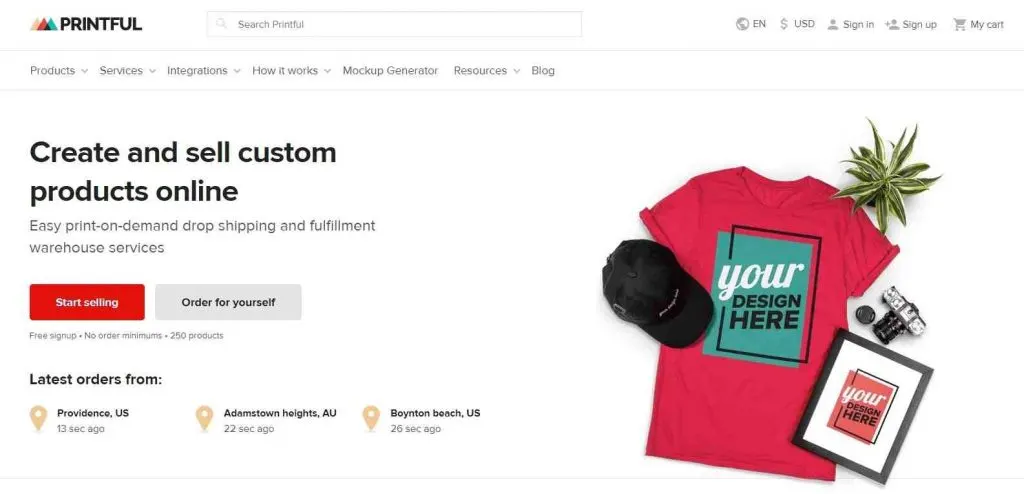 Do I need money to start selling on Printful? [year]