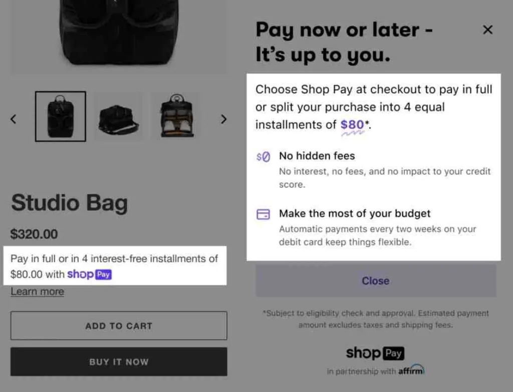 Does shop Pay hurt credit score?