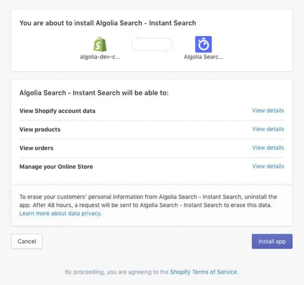How do I cancel an app on my iPhone?