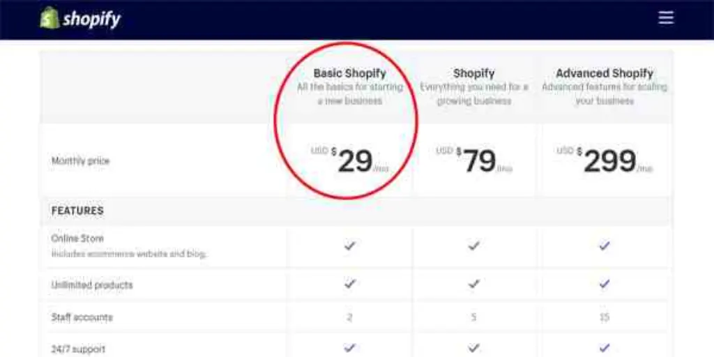 How do I check my Shopify Plan?
