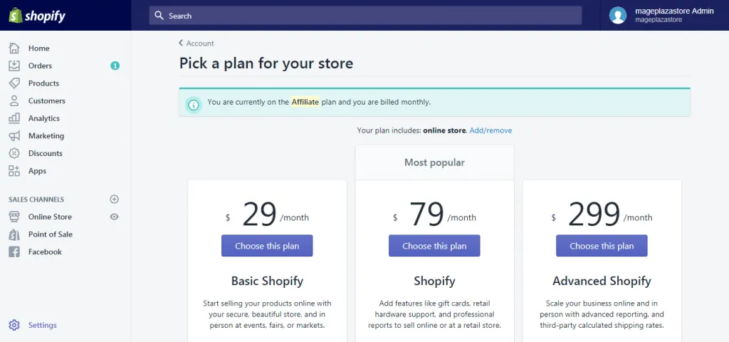 How do you pause Shopify in 2021?