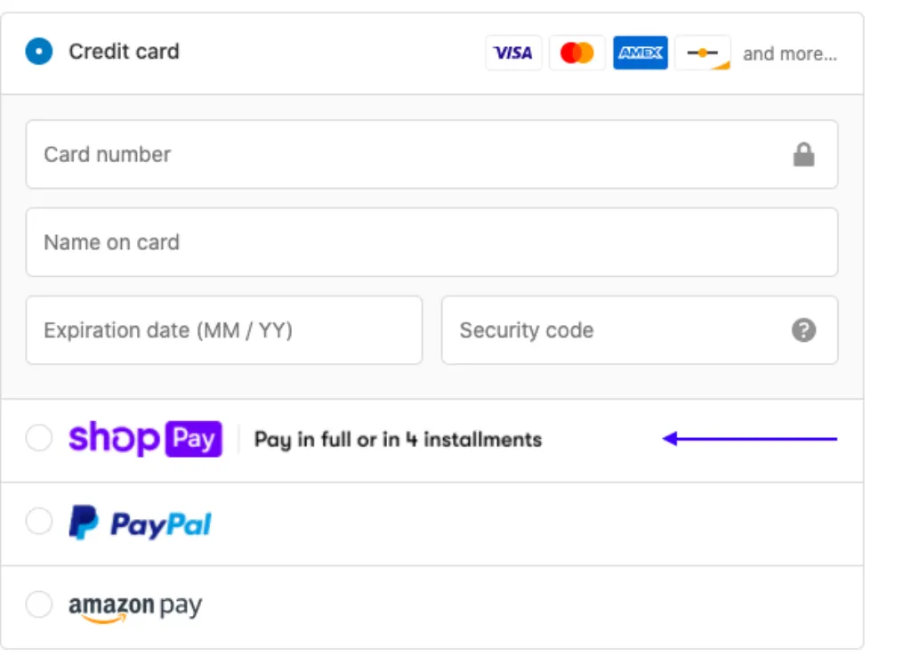 Is shop pay the same as Afterpay?
