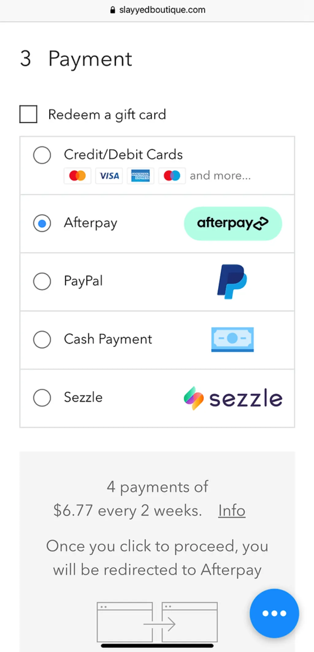 What cards can you use with Sezzle?