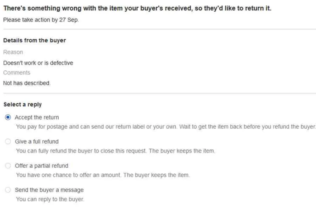 What happens if you buy something on eBay and it doesn't come? [year]
