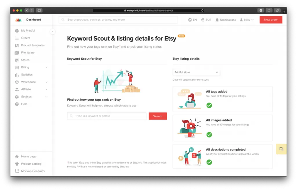 What happens to returns on Printify?