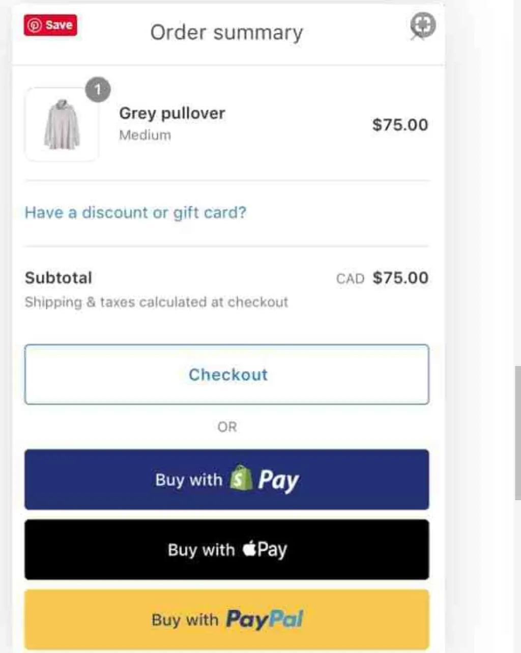 What is shop pay Canada?