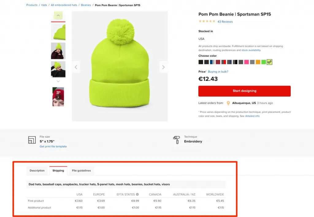 Where do Printful items ship from?