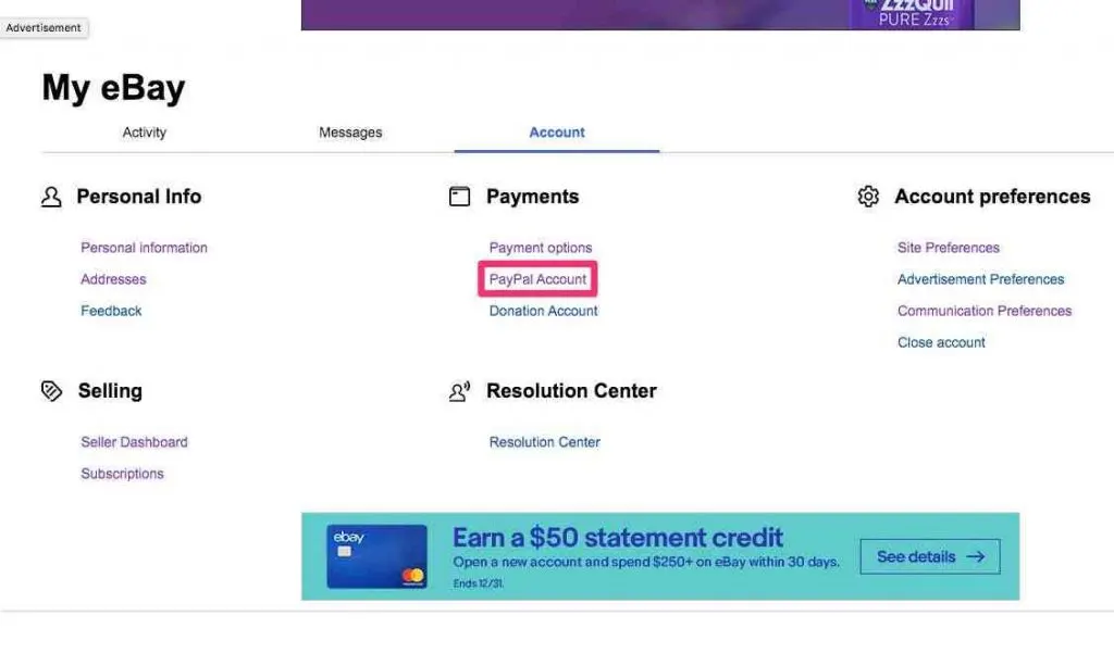 Why can't I pay using PayPal on eBay?