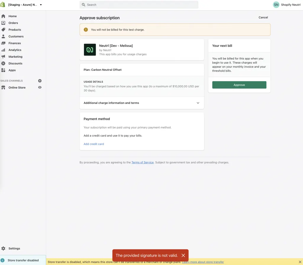 Why is Shopify charging me?